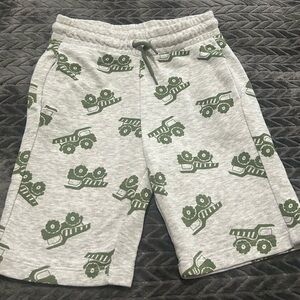 NWOT H&M Dump Truck Gray and Green Casual Sweat Shorts